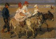 Isaac Israels Donkey Riding on the Beach china oil painting artist
